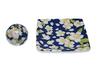 Sakuraen Small Square Plate Incense Holder, Mino Ware, Made In Japan, ACS WEB SHOP