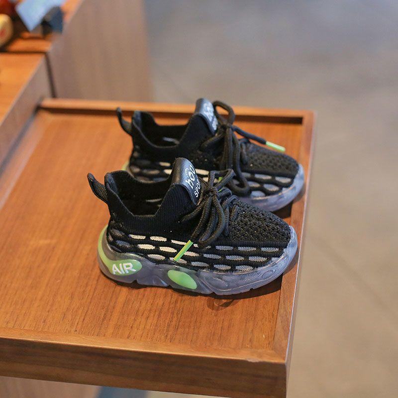 Baby soft-soled toddler shoes spring and autumn shoes one year old two coconut shoes classmate mesh knitted shoes baby shoes toddler