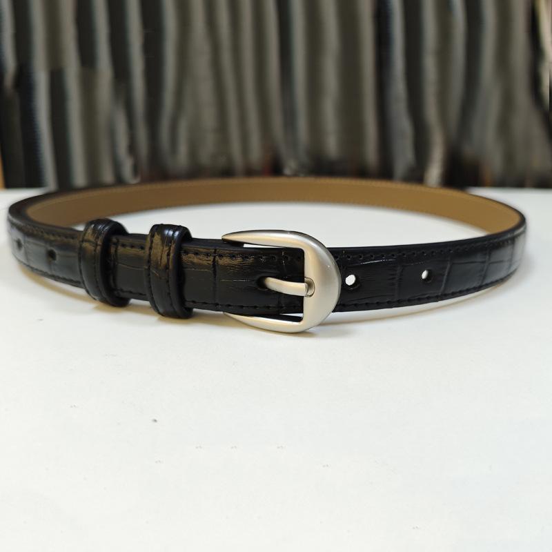 etro niche crocodile pattern women s leather belt women s versatile fashion belt with eans 100*2cm