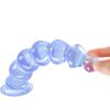 Pvc Pull Beads Anal Expansion Beads Anal Plugs Suction Cups Transparent Crystals G-Spot Rear Anal Strips Erotic Products