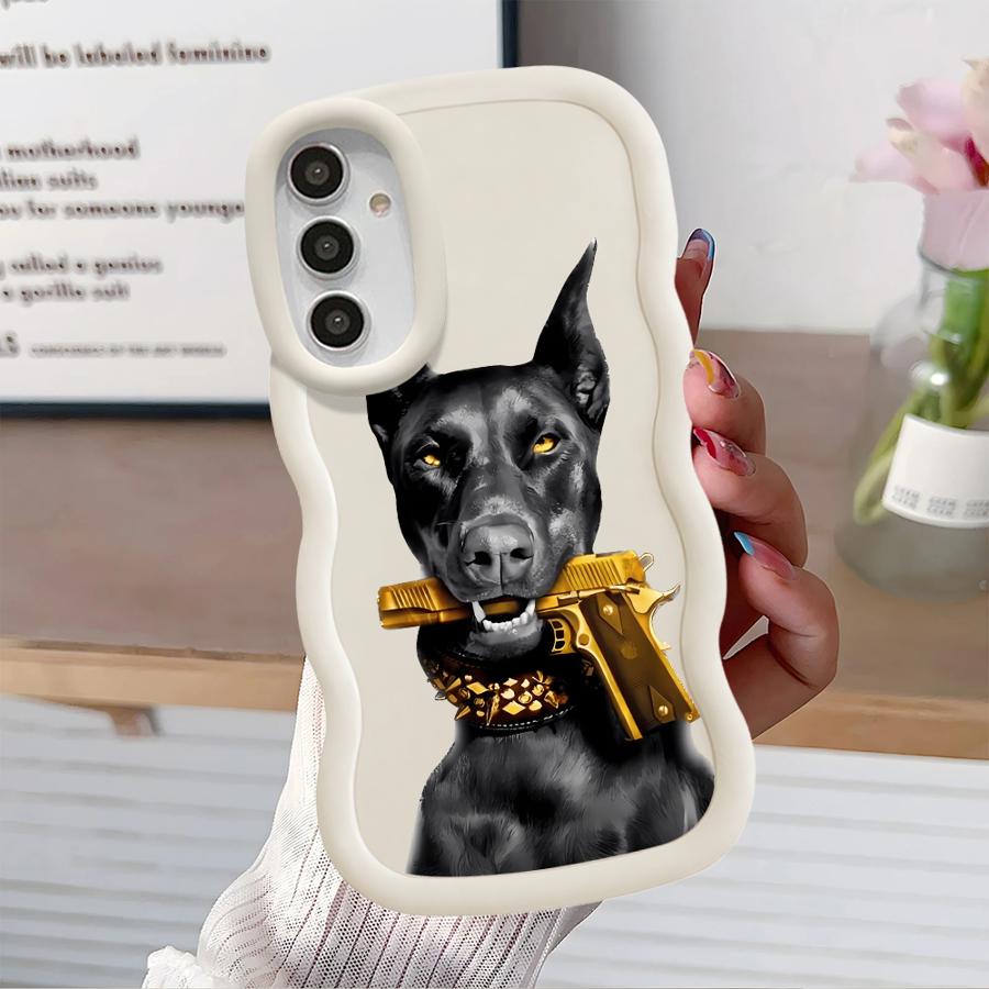 Trendy Doberman Soft Phone Cover Case for Samsung Galaxy A11 A13 A14 A52 A12 A16 A15 A21s A22 A05 A03 A23 A06 A04 A53 A33