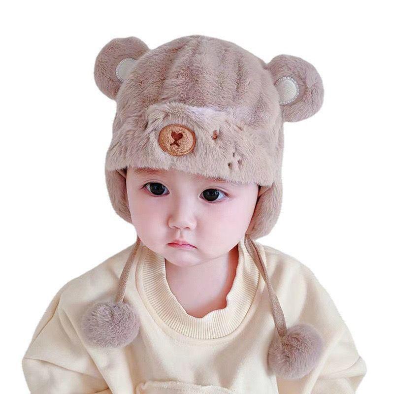 Cozy Winter Baby Ear Protection Hat - Unisex Plush Hat for Infants