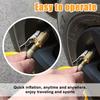 Universelles Pumpenadapter-Set Messing-Verriegelungs-Reifenfüller-Düsennadel-Adapter Reifenluft-Chuck-Clip-Adapter Einfach zu installieren