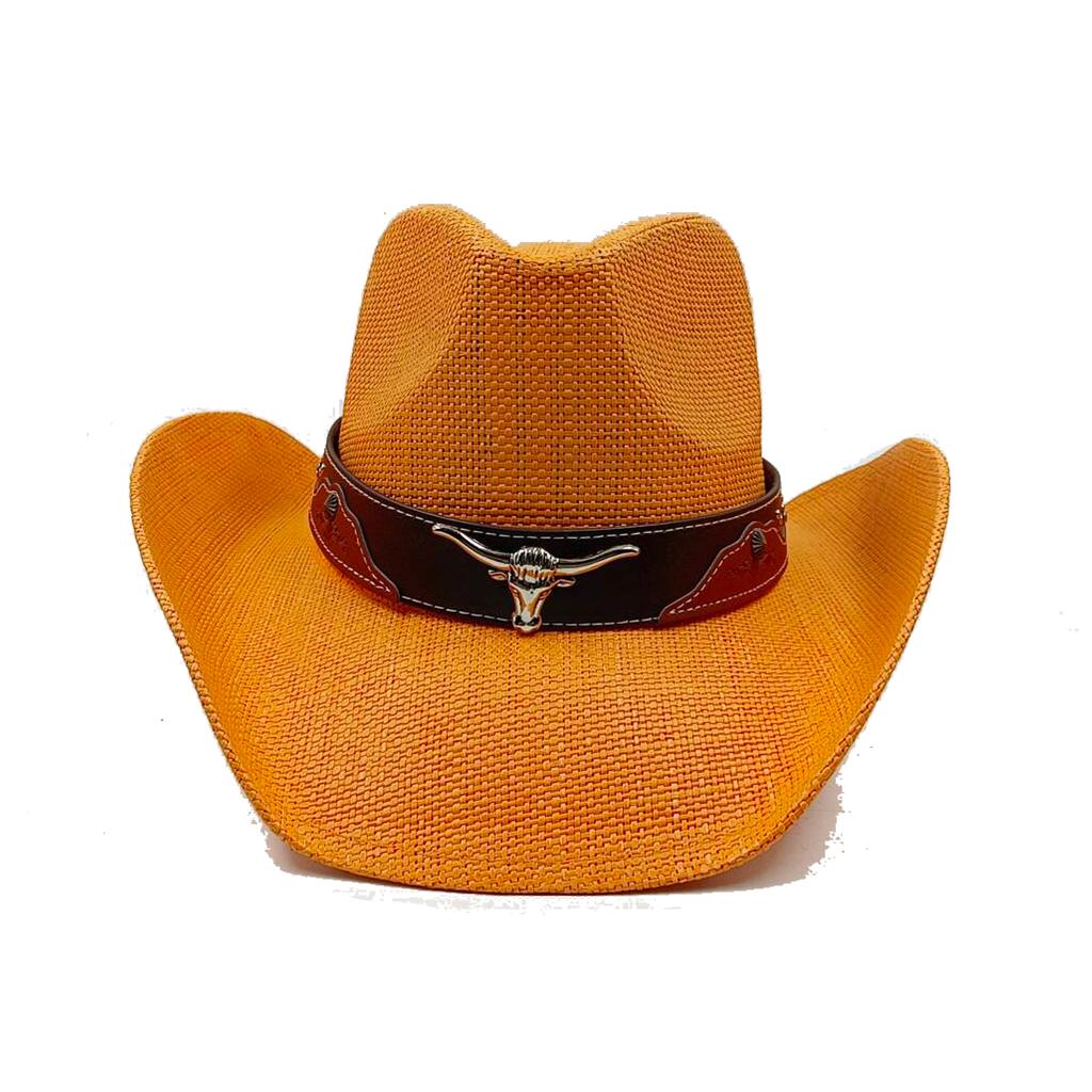 Corn Husk Material Straw Hat Western Cowboy Hat Spring and Summer Men and Women Panama Sun Hat Elegant Cowboy Straw Hat