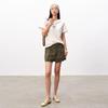 GREEN BELT Women's Tencel Linen A-line Cargo Shorts