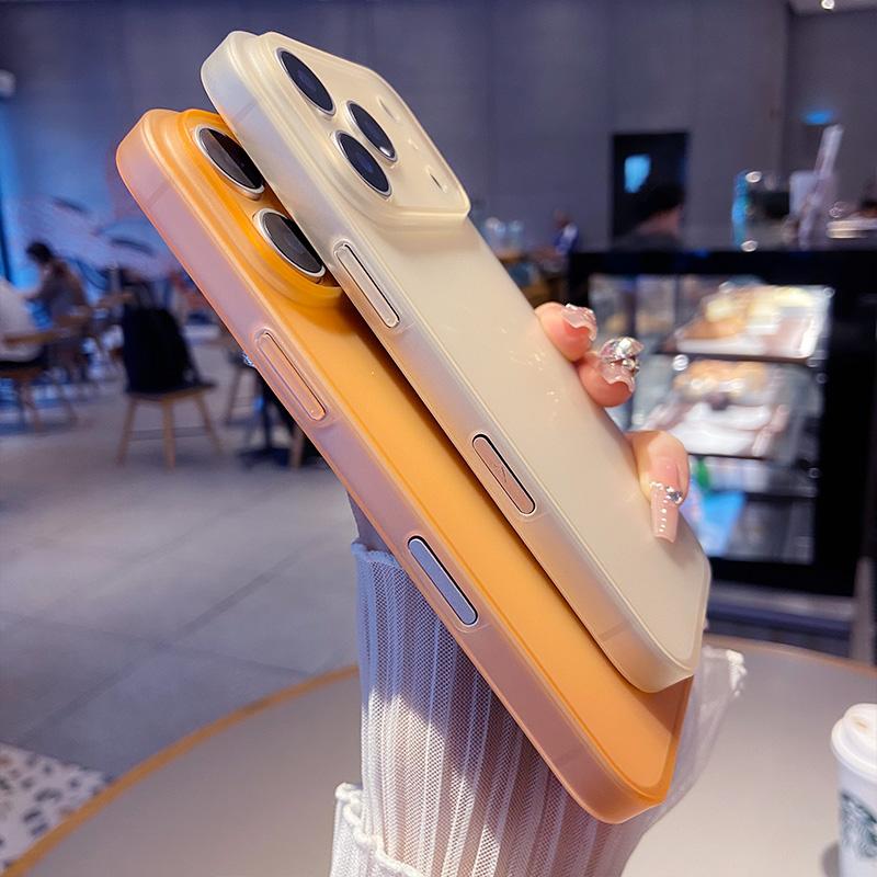 New 0.3mm Ultra Thin PC Matte Phone Case on For IPhone 17 Air 11 12 13 14 15 16 Pro Max 17Pro 16Pro Frosted Slim Cover Shell