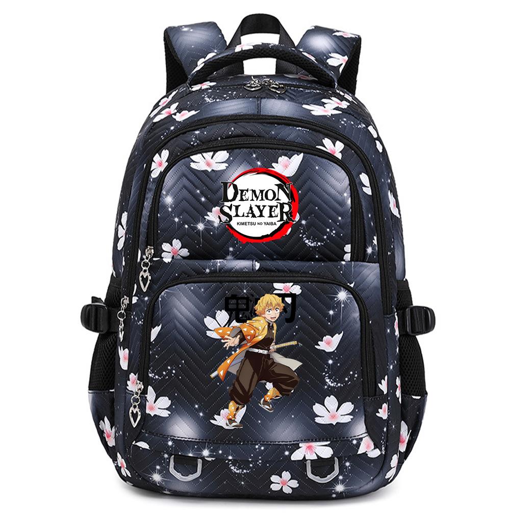 Anime Demon Slayer Backpack Student Teenager BookBag for Boy Girl Schoolbag Women Rucksack Backpack Travel Bag Mochila Escolar