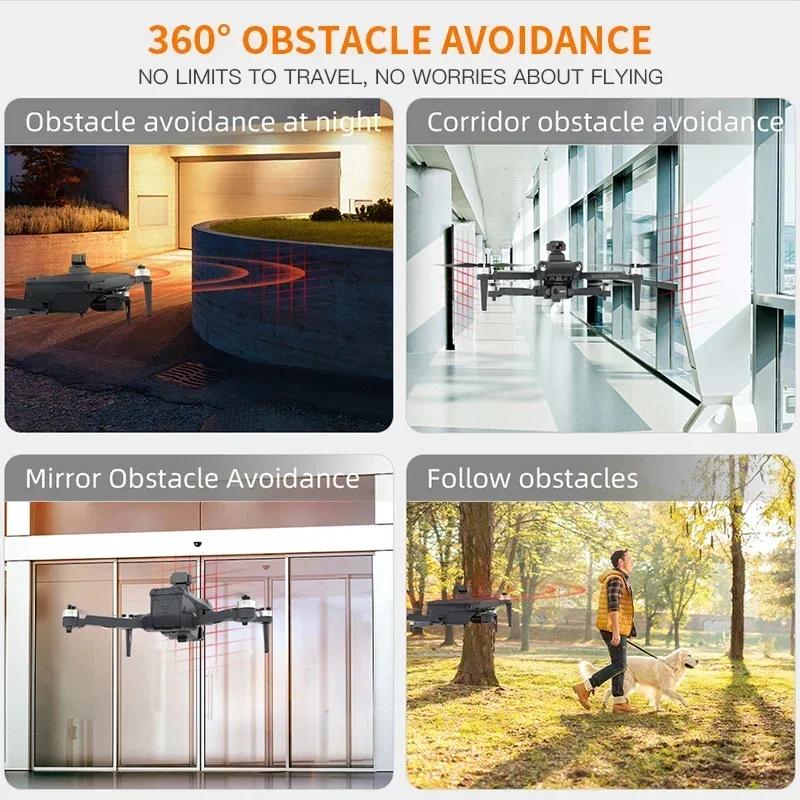 KF106 / KF106 MAX 4K Professional Drone With HD Camera Obstacle Avoidance 3-Axis Gimbal 5G WiFi GPS Brushless Quadcopter RC Dron