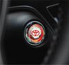 Toyota Start Car Styling Compatible with Camry Mark and Aqua Crystal Engine Start Button Cover One-Button Sticker, C-HR 86, Prius, RAV4, Prado, Crown,