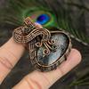 Stingray Coral Handmade Copper Wire Wrap Jewelry Pendant 2.17" A8h74