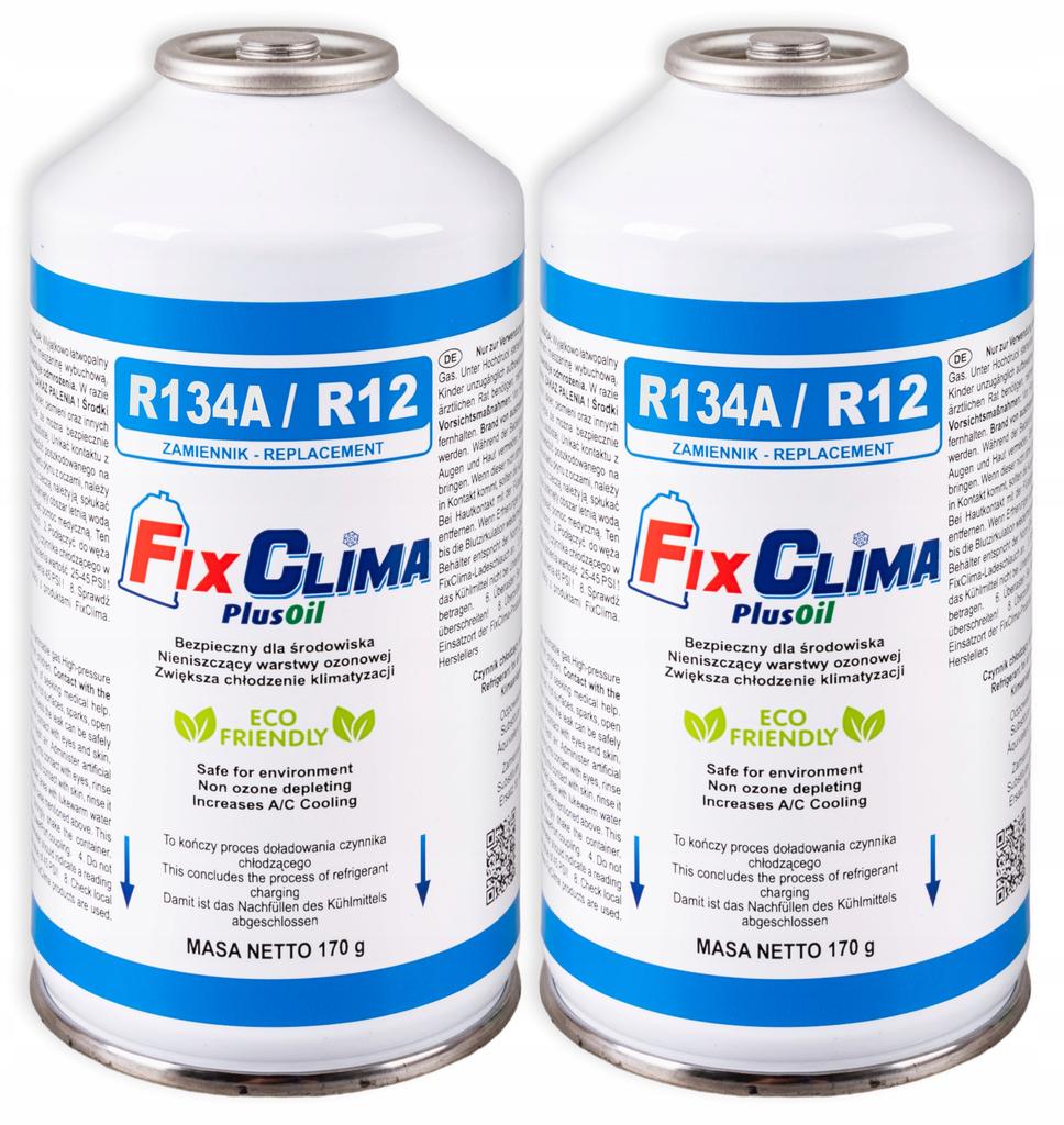 Air Conditioning Refill Kit Refrigerant Gas For Cars R134A FIX Gaz