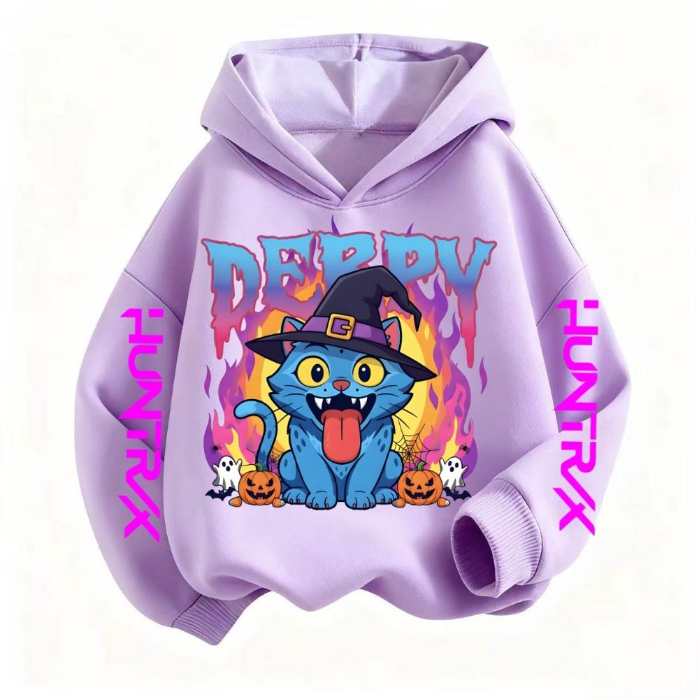 Fashion Casual Children's Hooded Sweatshirt K-Pop Devil Hunter Pullover Children's Clothing Gif Kpop Devil Hunter Girl Hooded Sweatshirt