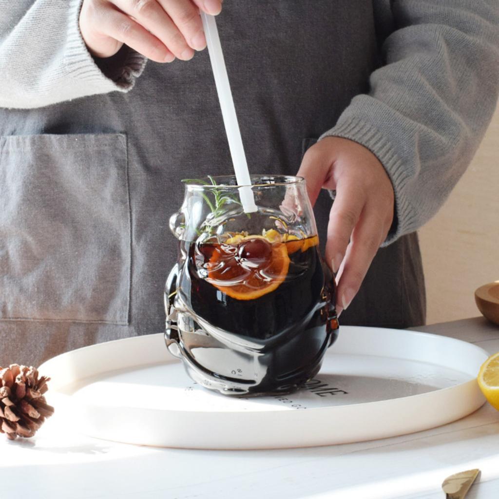 Creative Santa Claus Glassware Transparent Milk Coffee Cup Heat-resistant Multifunction Water Cup Christams Party Gift