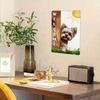 Tin Sign Wall Art, Yorkshire Terrier Dog Wooden Fence Decor for Home Gate