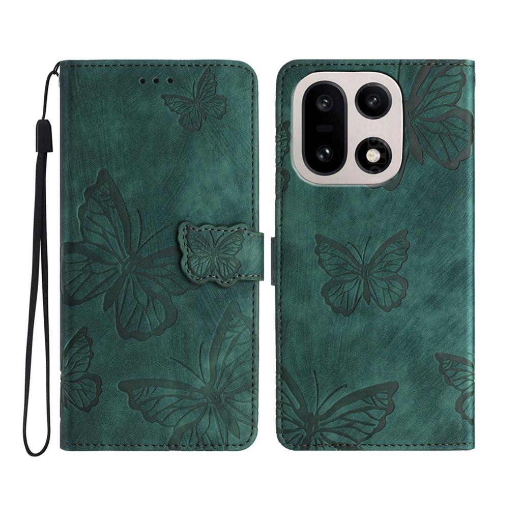 For OnePlus 15 5G Case Butterfly Design Flip Wallet Leather Phone Cover Skin-Touch