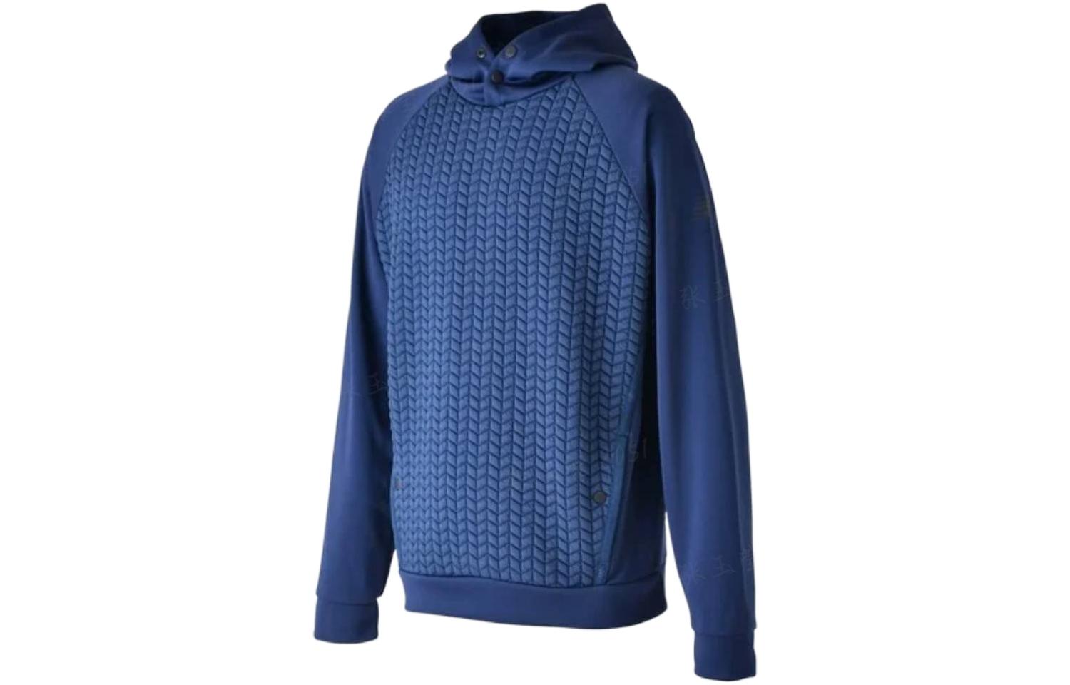 New Balance RWTech Heatloft Sweatshirts Men s Blue Hooded Moderate Regular MT23155-NGO S