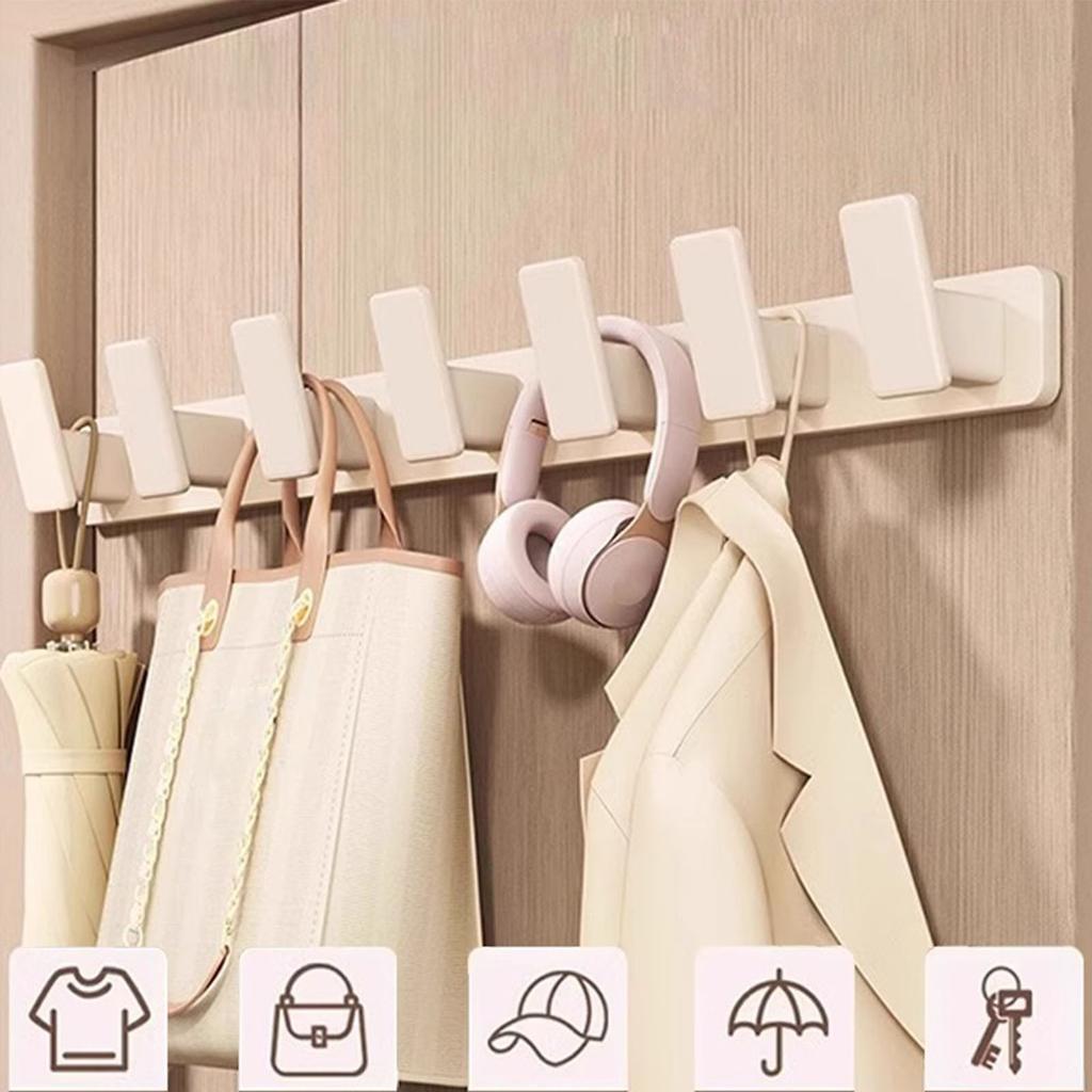 Various Hook Wall Mounted Coat Rack In Elegant Color Portable Accessory for Hanging Clothes and Towels In Any Room