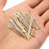 50Pcs/lot 15-40mm Double Cylinder Bar Earrings Connecting Stripes For DIY Jewelry Making Earring Pins Findings Supplies