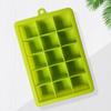 Silikonisform med lock - 15 fyrkantiga kuber, Hushållsismaskin för färskhållning
