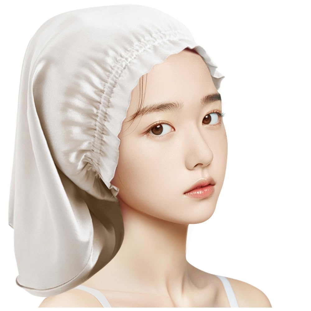 Parachase Silk Cylindrical Reduces Moisturizes and Enhances Perfect for 38cm Champagne Nightcap, Design, 100% Silk, Friction, Hair, Sleeping, QX,