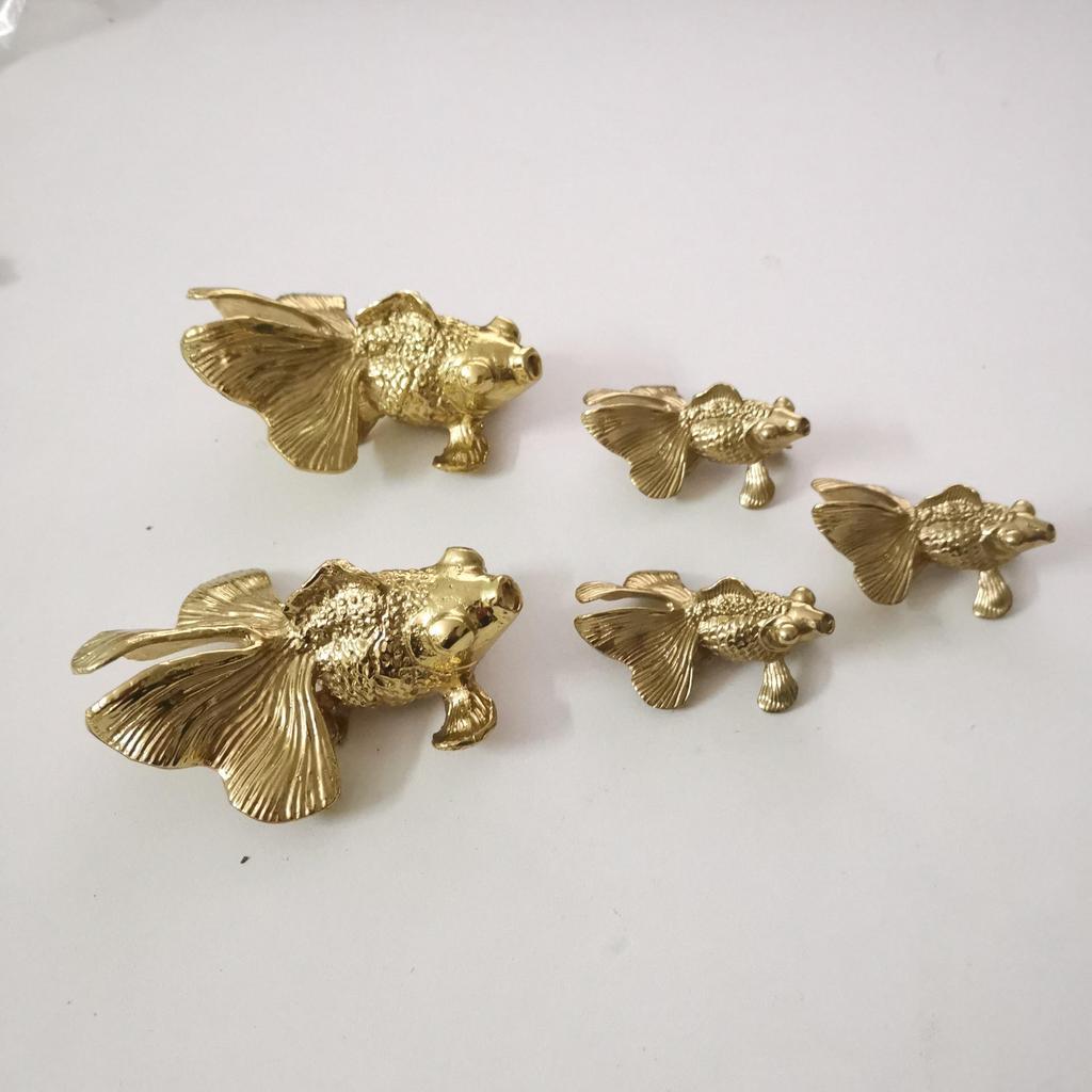 Brass Goldfish Cabinet Handle for Doors, Drawers, and Wardrobes
