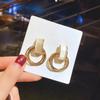 Silver Needle Korea Dongdaemun Temperament New Earrings Geometric Opal Earrings Fashion Versatile New Personalized Earrings