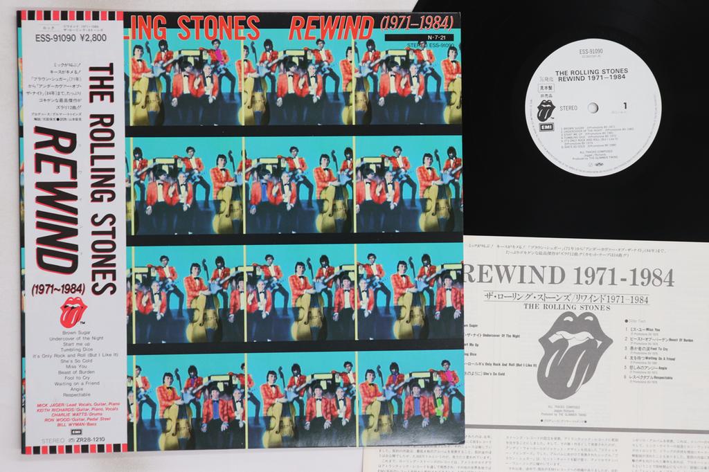 LP Record ROLLING STONES - Rewind (1971-1984) ESS91090PROMO Rolling Stones  1984 Japan Obi Rock Used