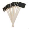 10 Peças Placa de Preço de Madeira Quadro Negro Suporte para Quadro Negro Marcadores para Decoração de Casamento