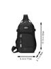 Waterproof Multi-Pocket Sling Bag for Men Anti-Theft Chest Bag with Port Casual Sports Crossbody Bag for Hiking Travel Outdoor