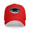 Black Baseball Cap with Bat Symbol Design for Unisex and Women Casual Streetwear Fashion Hat with Adjustable Back Strap