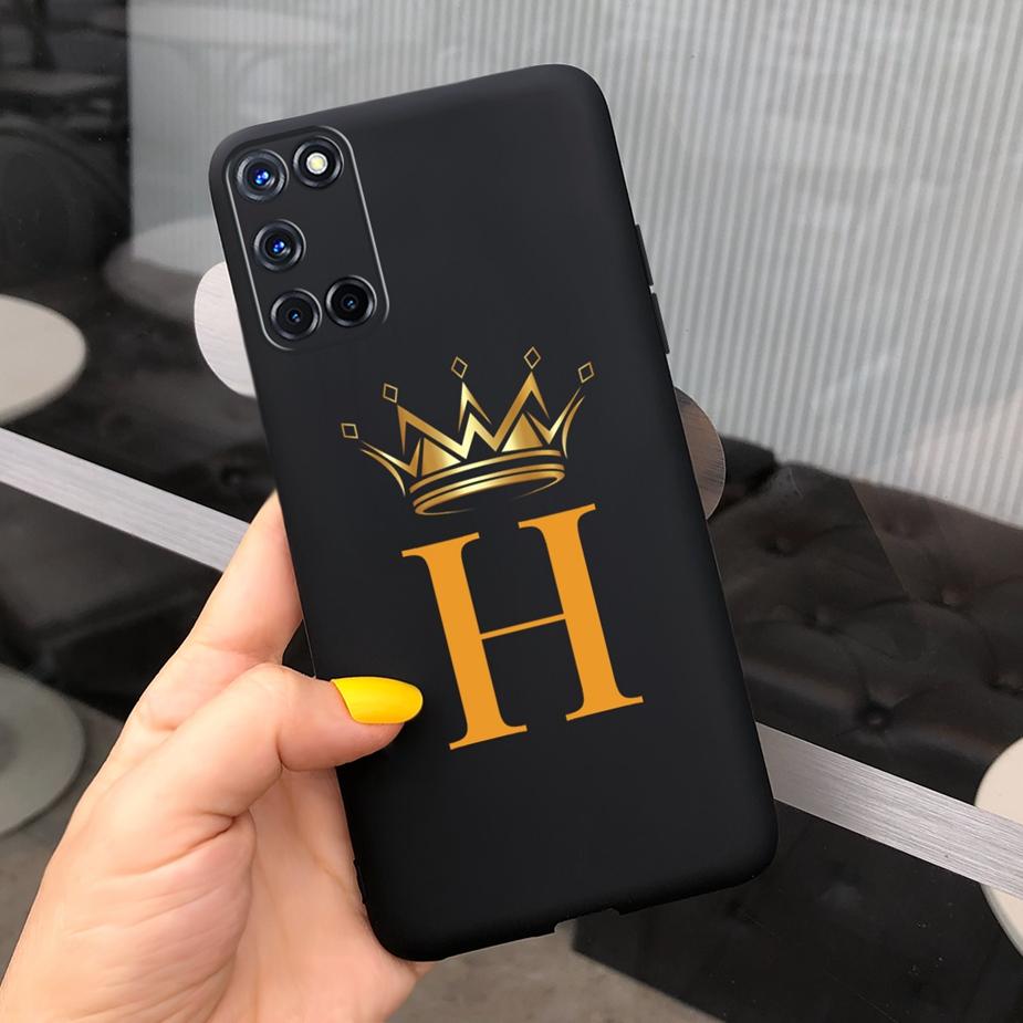 For Oppo A52 A72 A92 Case Cute Crown Letters Cover Soft Silicone Phone Case For Oppo A72 A 72 92 OppoA52 OppoA72 Back Cover Capa