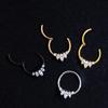 316L Stainless Steel Zircon Crown Nose Hoop Jewelry
