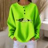 Women's Casual Shirts Long Sleeve Tops Button Up V Neck Loose Knit Fall Favorites For Women
