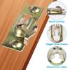 4PCS Sliding Door Mounting Brackets High Strength Metal Construction Hanger Plates for Secure Overhead Track Assembly