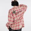 2025 Trendy Unisex Plaid Long Sleeve Hip Hop Shirt with Embroidered Tassels