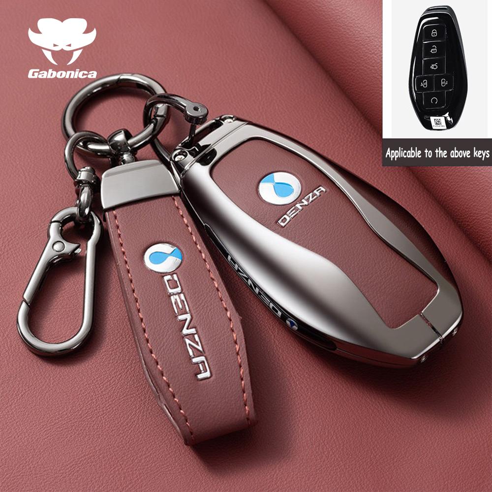 Fashion Car Key Case For Denza N9 D9 B5 B8   Keychain Smart Remote Protection Cover Shell Housing Holder Fob Accessories