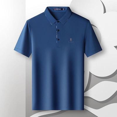 MONTAGUT Men's Silk Blend Breathable Polo Shirt