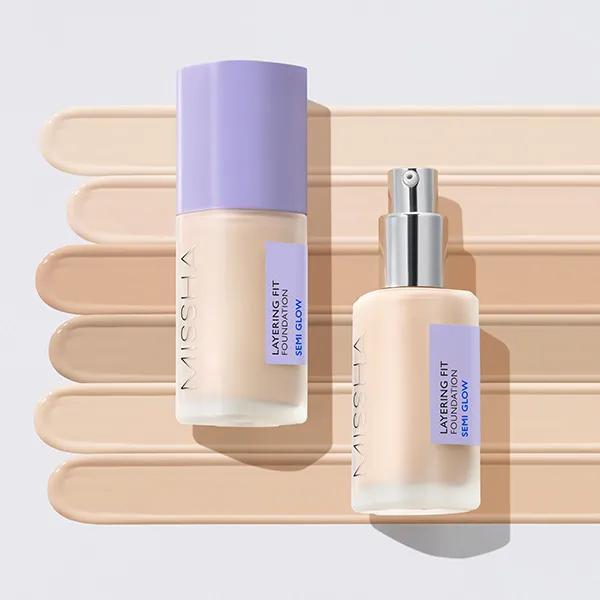 [MISHA] Layering Fit Foundation Semi Glow 35ml (Choose 1 of 4)