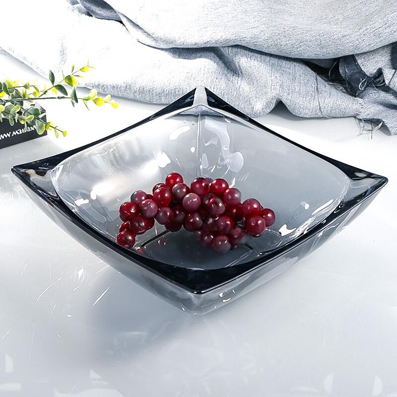 Modern Crystal Glass Square Fruit Plate