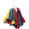 Parrot Rope Toys Colorful Cotton Rope Hanging Parrots Chewing Toys Pet Supply Parrots Cage Accessories Chew Toys