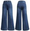2025 Spring Women's High-Waisted Wide-Leg Retro Jeans - Slimming and Versatile Style