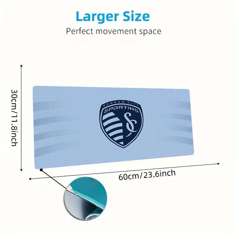 Sporting Kansas City Large Size Mouse Pad Large Gaming Table Cushion Non-slip Laptop Tablet Big Mousepad XXL Mat Mini PC Playmat With Lock edge