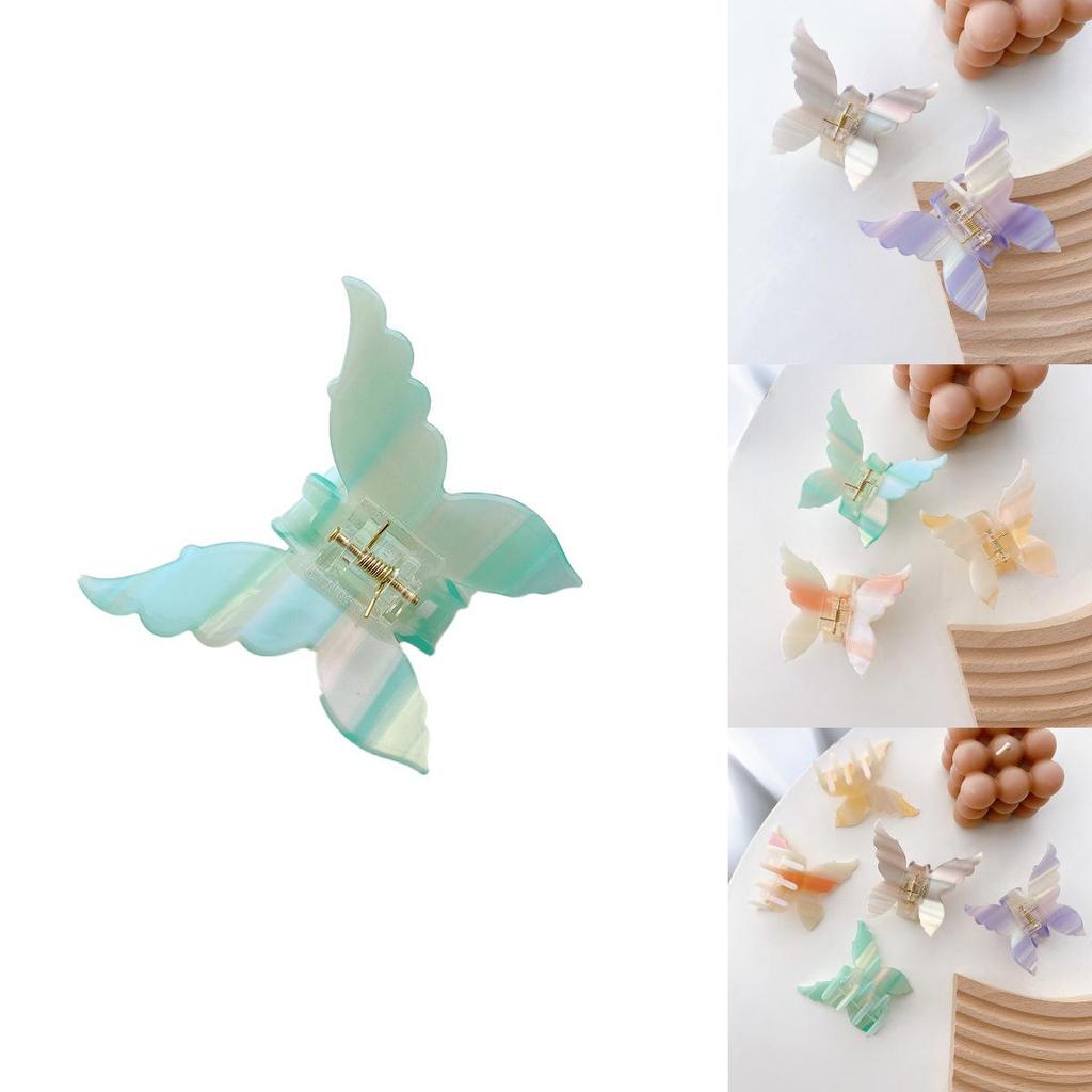 Elegant Handmade Acetate Hair Claw Clip With Butterfly Style For Trendy Girls
