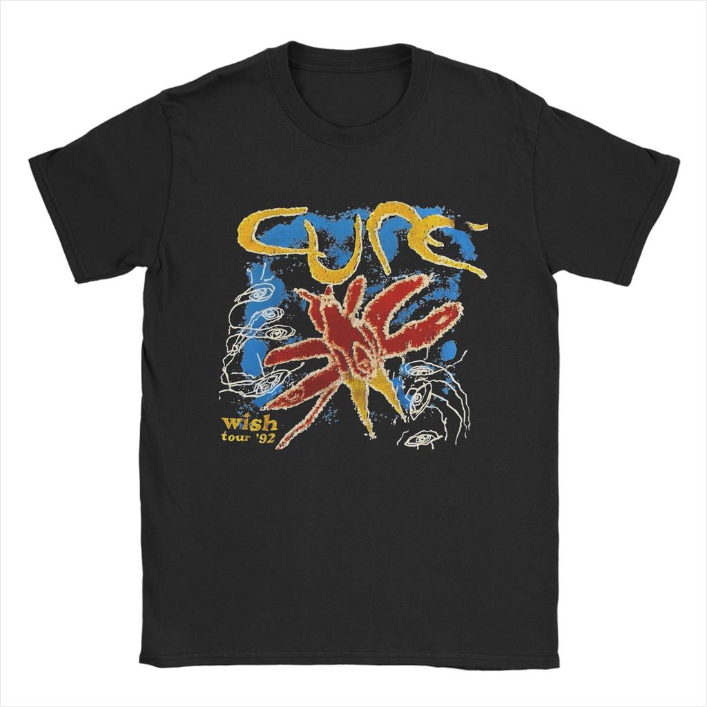 Leisure 1992 Wish Tour Music Rock Band T-Shirt Men's Women Short Sleeve The Cures Crewneck Summer Top