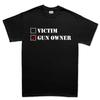 Gun Owner Unisexs Cotton TShirt Casual Streetwear Graphic Print Black