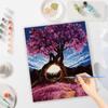 Frame Painting By Numbers For Adults Kit Tree Landscape Acrylic Paint Numbers For Home Decors Diy Gift 40x50