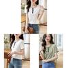 T-Shirt Sommer Lässig Baumwollmischung Mit Colorblocking-Design Für Damen