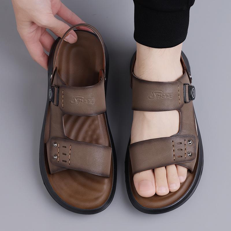 2026 Summer Men's Breathable Dual-Use Beach Sandals - Versatile Non-Slip Outdoor Slippers