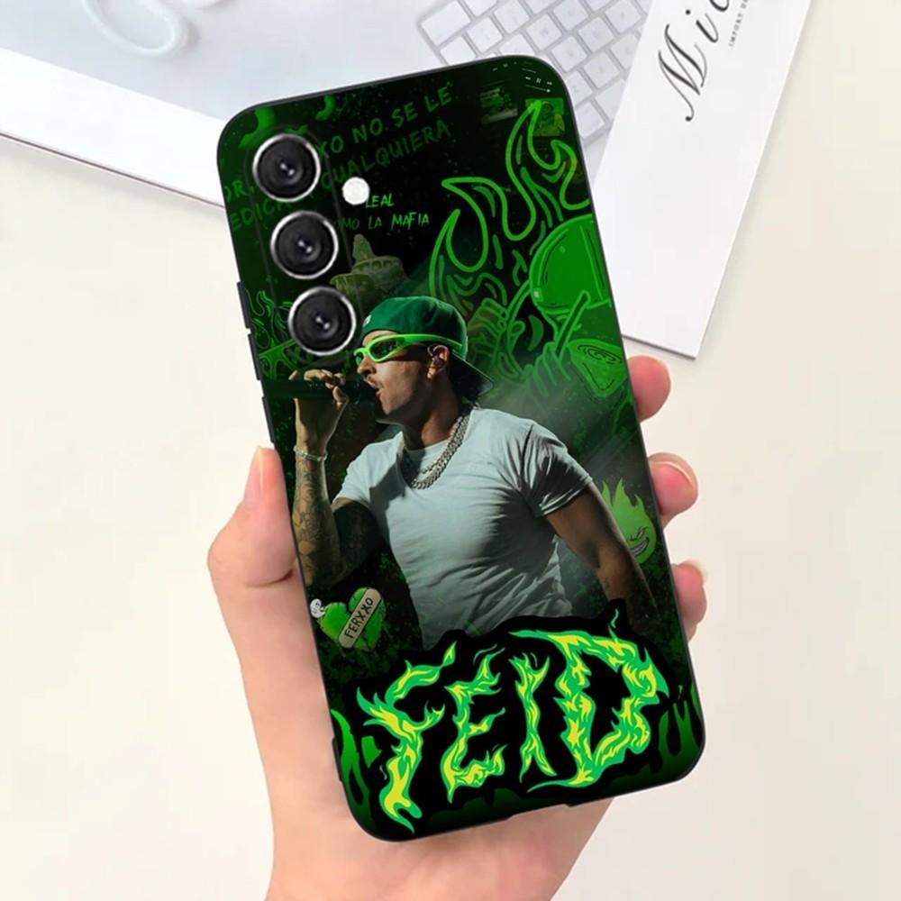 Singer F-Feid Ferxxo SIXDO Phone Case For Samsung S25,S24,S21,S22,S23,S30,Ultra,S20,Plus,Fe,Lite,Note,10,9,5G Black Cover
