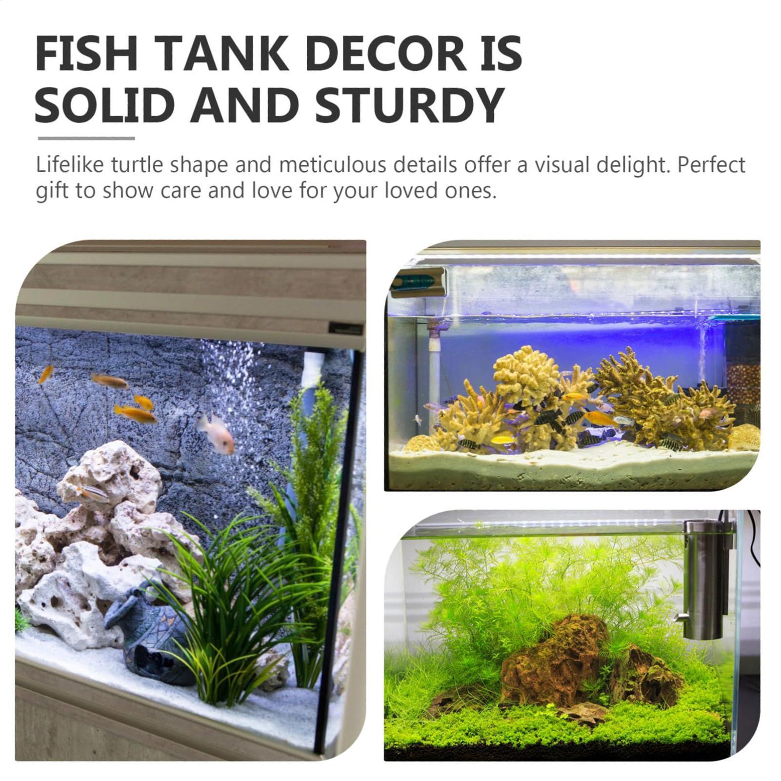 

Aquarium Decor Turtle Figure Tortoise Statue Floating Animals Landscape Decor Collectible Ceramic Tortoise Animal Landscape CN